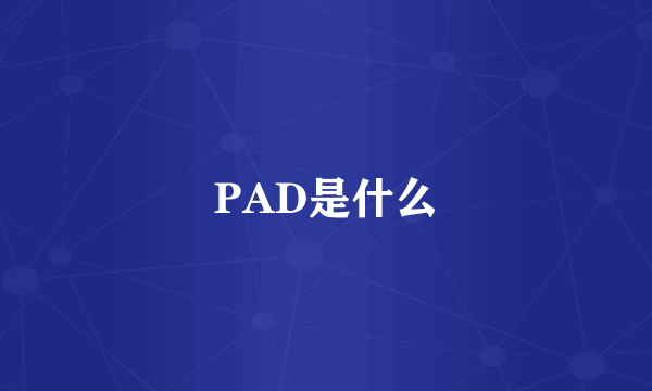 PAD是什么