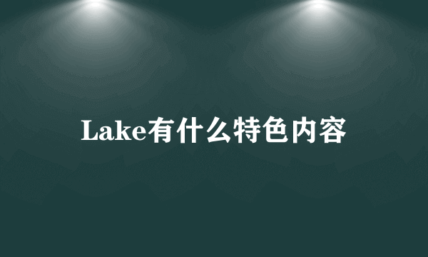 Lake有什么特色内容