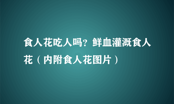 食人花吃人吗？鲜血灌溉食人花（内附食人花图片）