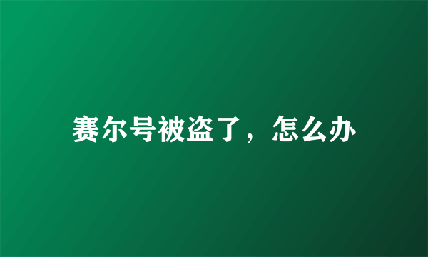 赛尔号被盗了，怎么办