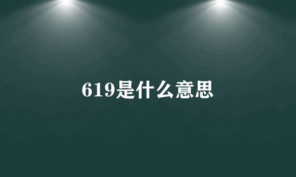 619是什么意思