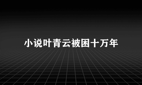 小说叶青云被困十万年