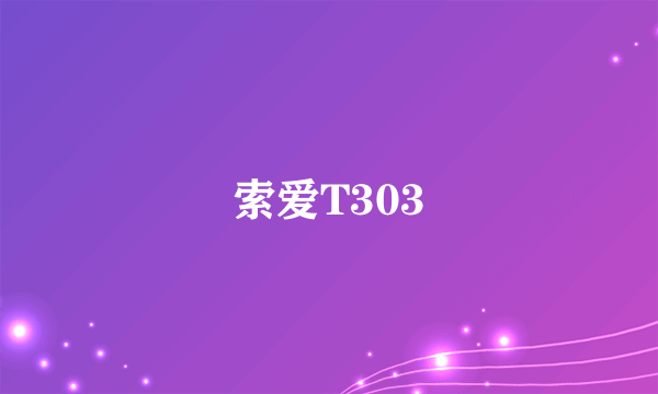 索爱T303