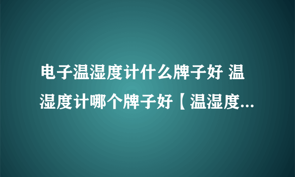 电子温湿度计什么牌子好 温湿度计哪个牌子好【温湿度计品牌】