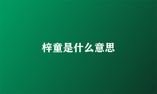 梓童是什么意思