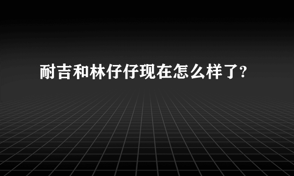 耐吉和林仔仔现在怎么样了?